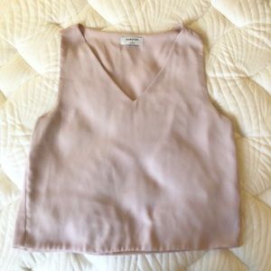 Aritzia Babaton blush pink shell, Small